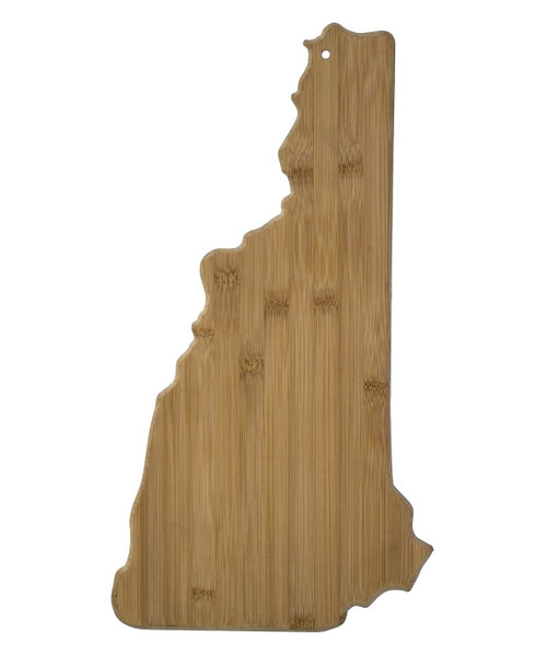 New Hampshire Shaped Bamboo Cutting Board 17"