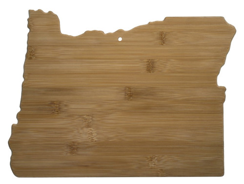 Oregon Shaped Bamboo Cutting Board 14.5"