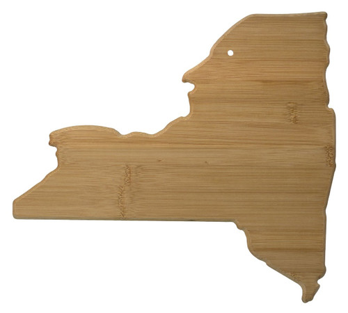 New York Shaped Bamboo Cutting Board 13.25"