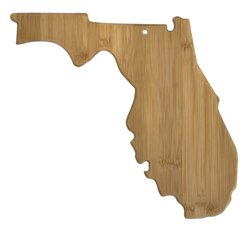 Florida Shaped Bamboo Cutting Board 13.5"