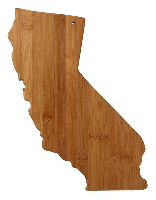 California Shaped Bamboo Cutting Board 14.25"