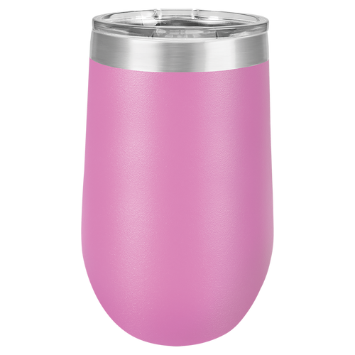 Stainless Steel Wine Tumbler 16 oz Light Purple