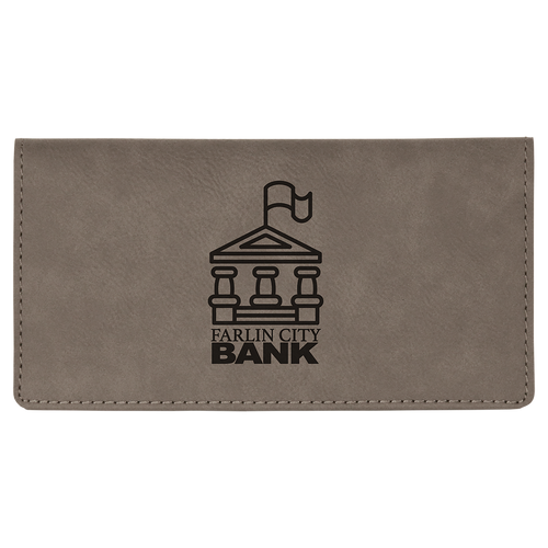 Personalized Checkbook Cover Engraved With Any Text or Your 