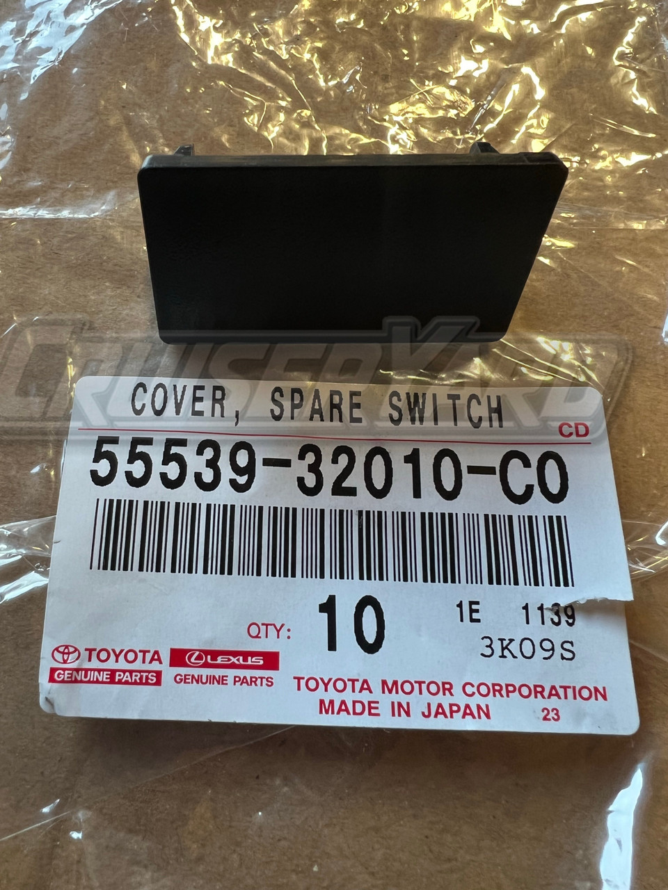 New OEM Toyota Land Cruiser FJ80 FZJ80 Rectangle Dash Blank 55539