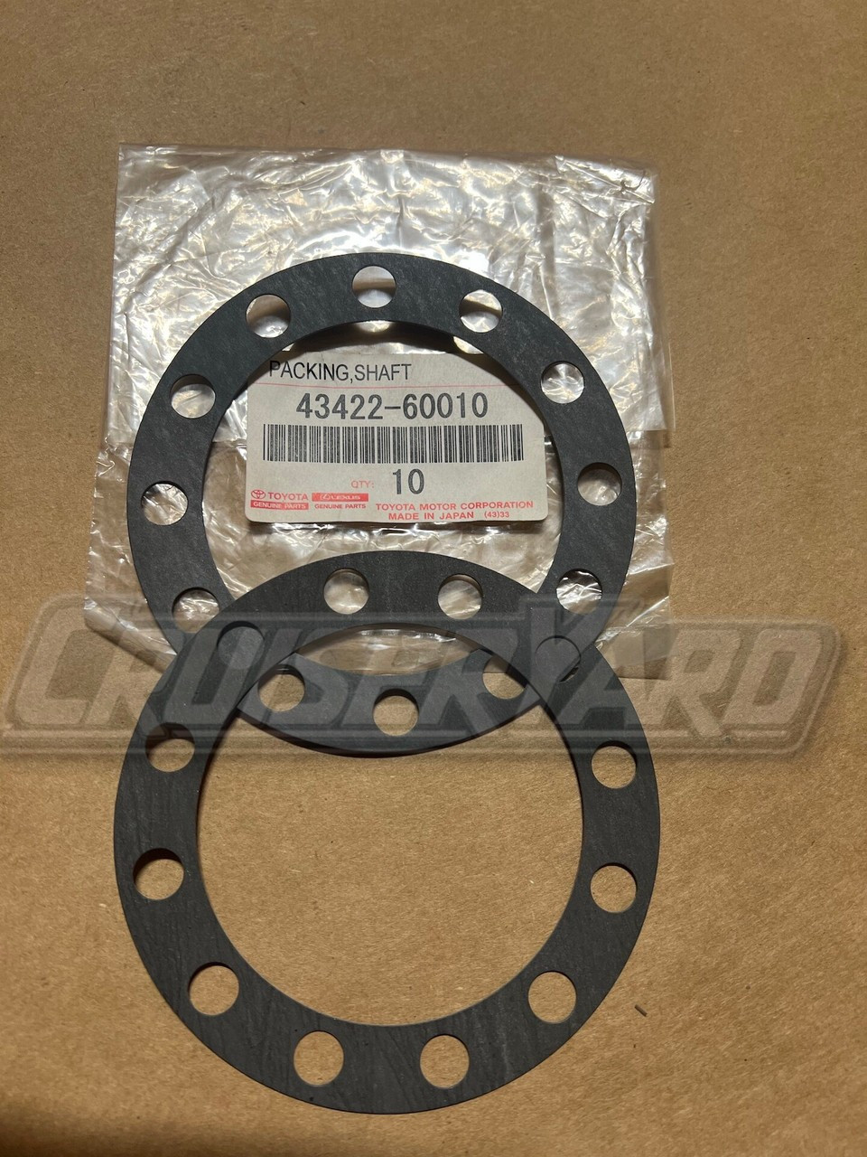 New Toyota Land Cruiser Pack of 2 OEM FJ40 FJ60 Axle Gasket 43422