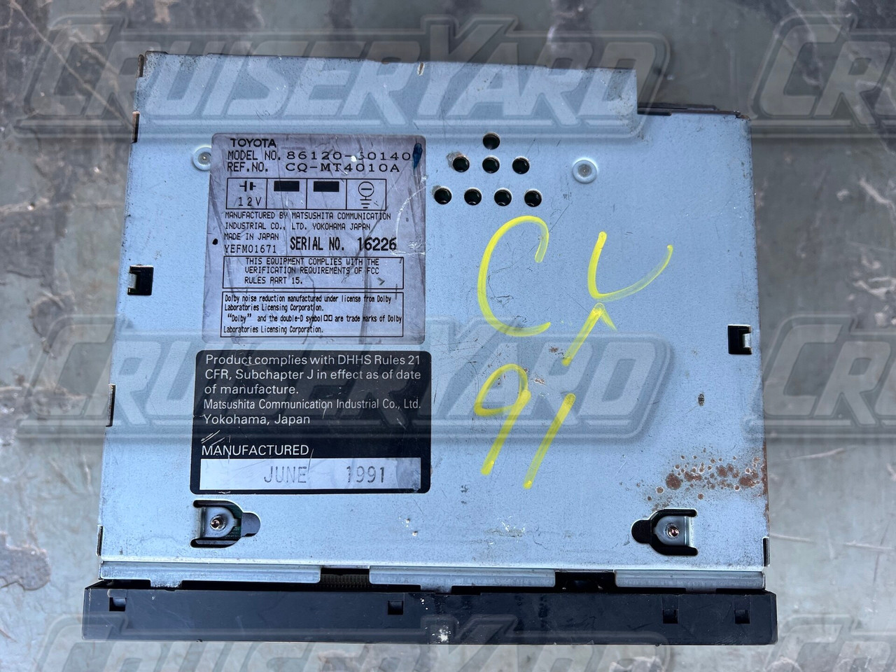 Toyota Land Cruiser FJ80 OEM Tape CD Radio 86120-60140 - CruiserYard