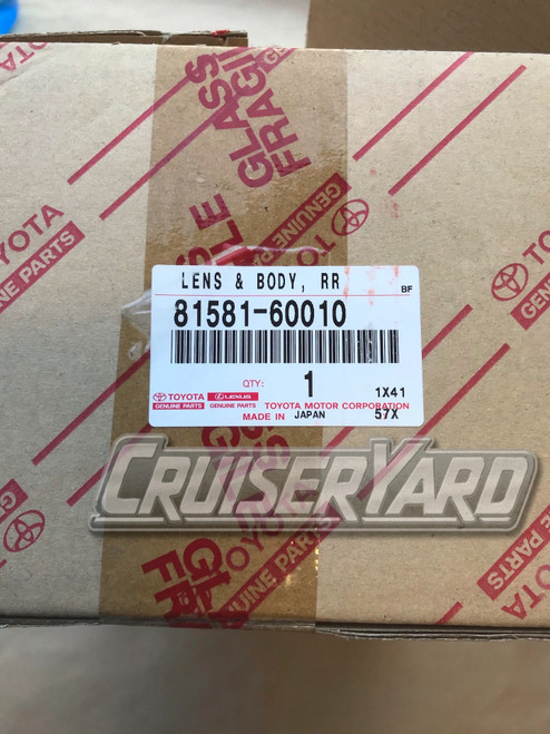 New Toyota Land Cruiser OEM Right Rear Inner Taillight 81581-60010