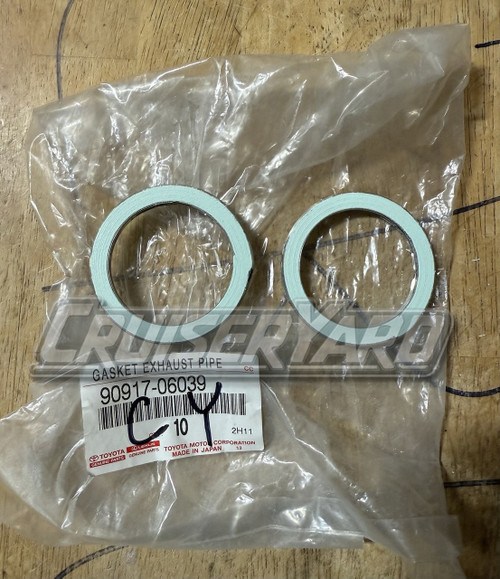 New Pack of 2 Toyota Land Cruiser OEM 3FE Exhaust Gaskets 90917-06039