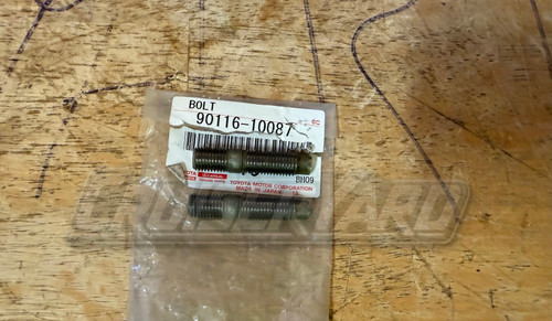 New OEM Toyota Land Cruiser 3FE Pair of 2 Exhaust Manifold Stud Bolt 90116-10087