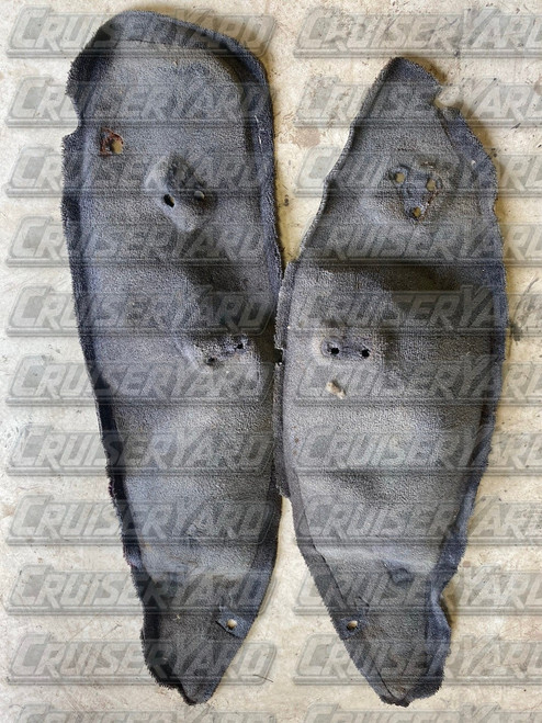 Toyota Land Cruiser FJ80 FZJ80 Gray Wheel Well Carpet Pair 3