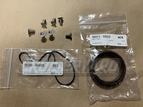 New Toyota Land Cruiser 1FZ FZJ80 NOK Crankshaft Seal Oil Pump Gasket Kit