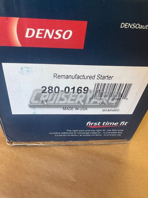 New Toyota Land Cruiser 1FZ FZJ80 OEM Denso Starter 280-0169 Warranty