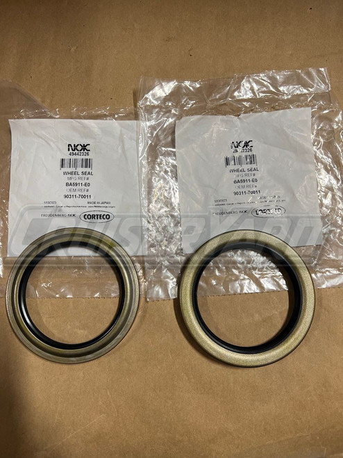 New Toyota Land Cruiser Pair of 2 OEM NOK Front Axle Wheel Seal 90311-70011
