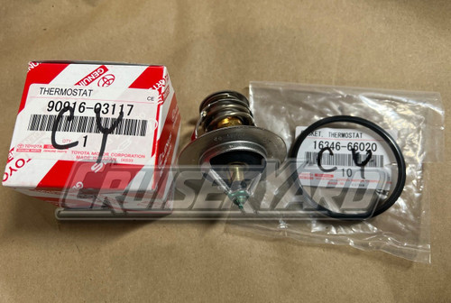 New Toyota Land Cruiser OEM FZJ80 1FZ Thermostat Gasket Kit 90916-03117