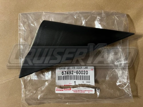 New Toyota Land Cruiser FJ80 FZJ80 Left Mirror Triangle Cover 67492-60020