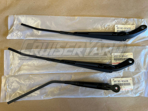 New Toyota Land Cruiser Complete Set of 3 OEM FJ60 FJ62 Wiper Arms