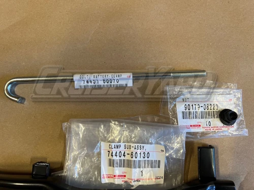 New OEM Toyota Land Cruiser UZJ100 LX470 Battery Hold Down Kit