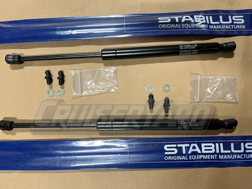 New Set of 2 Toyota Land Cruiser UZJ100 LX470 Stabilus Hood Supports