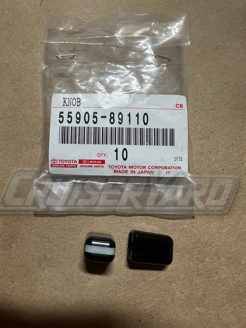 New Toyota Land Cruiser 4Runner Set of 2 OEM Dash Knobs 55905-89110