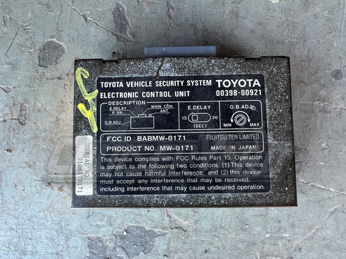 Toyota Land Cruiser FZJ80 Security System Dash Switch