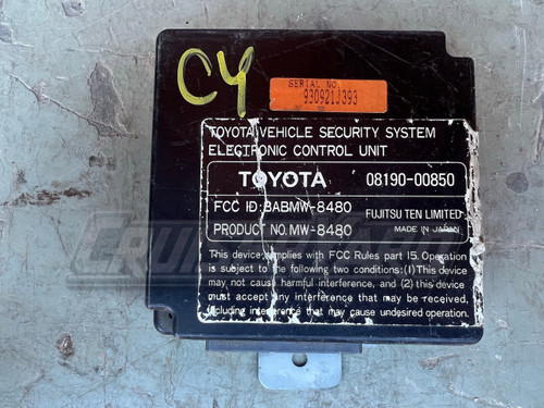 Toyota Land Cruiser FZJ80 Security System ECU 08190-00850