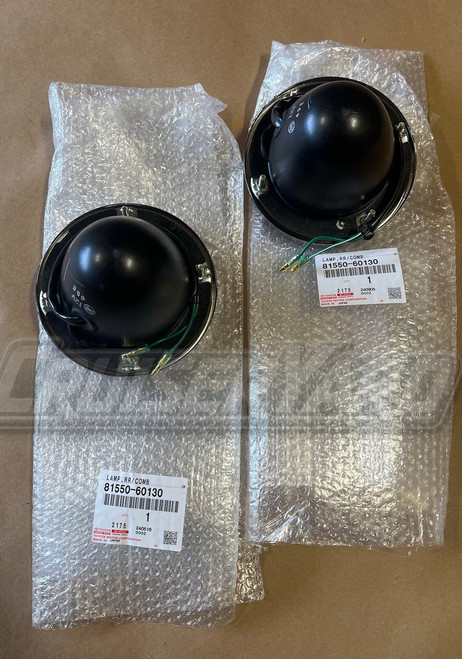 New Set of 2 Toyota Land Cruiser OEM FJ40 Taillight Lens Kit 81550-60130