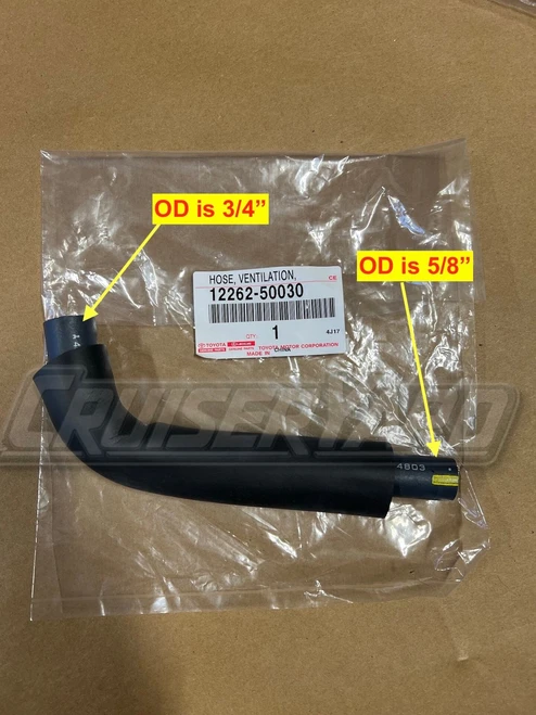 New Toyota Land Cruiser 98-00 UZJ100 LX470 OEM Vent Hose Kit