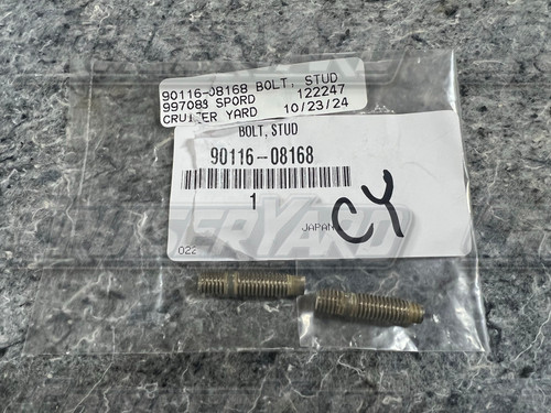 New Toyota Land Cruiser Pair of 2 OEM Exhaust Hex Studs 90126