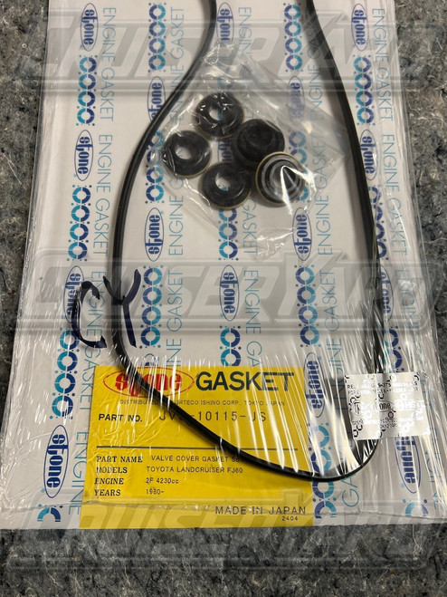 New Toyota Land Cruiser OEM Ishino 2F FJ40 FJ60 Valve Cover Kit Gasket Spark Tube PCV