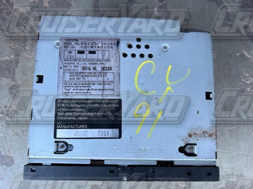 Toyota Land Cruiser FJ80 OEM Tape CD Radio 86120-60140