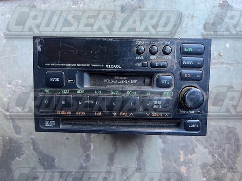 Toyota Land Cruiser FJ80 OEM Tape CD Radio 86120-60140