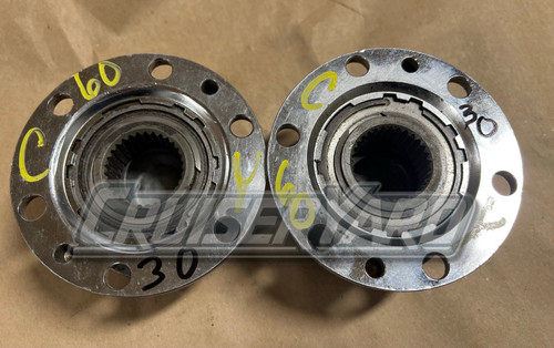 Toyota Land Cruiser Set of 2 Red OEM FJ40 FJ55 FJ80 FZJ80 ASCO Manual Locking Hubs