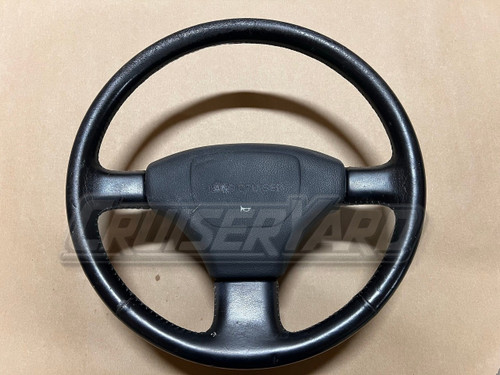 Toyota Land Cruiser OEM FJ80 FZJ80 Leather Steering Wheel 45100-60180-01