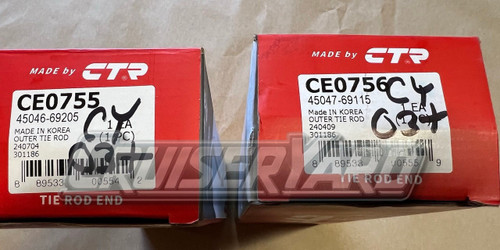 New Toyota Land Cruiser 03+ Set of 2 LX470 UZJ100 CTR Tie Rod Warranty