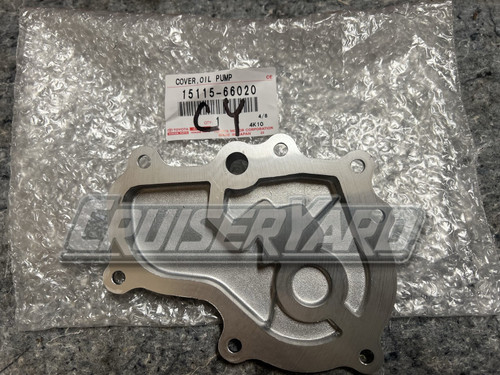 New Toyota Land Cruiser OEM 1FZ FZJ80 Oil Pump Cover 15115-66020