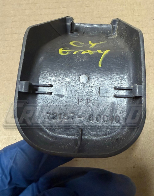 Toyota Land Cruiser FZJ80 Rear Gray Inner Seat Track Cover 72157-60040-B0