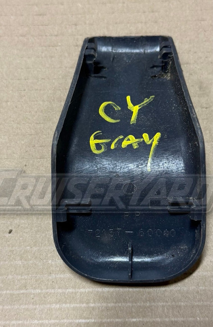 Toyota Land Cruiser FZJ80 Rear Gray Inner Seat Track Cover 72157-60040-B0