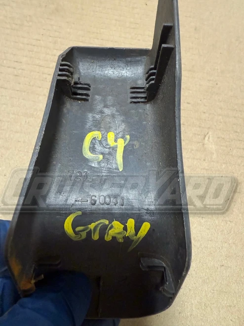 Toyota Land Cruiser FZJ80 Rear Gray Inner Seat Track Cover 72157-60041-B0