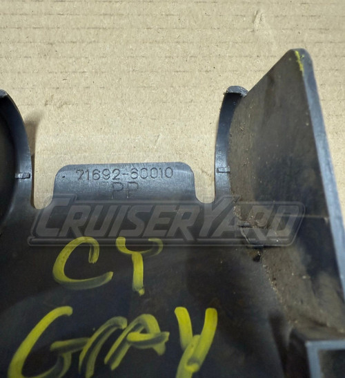 Toyota Land Cruiser FZJ80 Gray Rear Seat #2 Hinge Cover 71692-60010-03