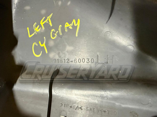 Toyota Land Cruiser FZJ80 Gray Left Front Seat Cushion Shield 71812-60030-B0