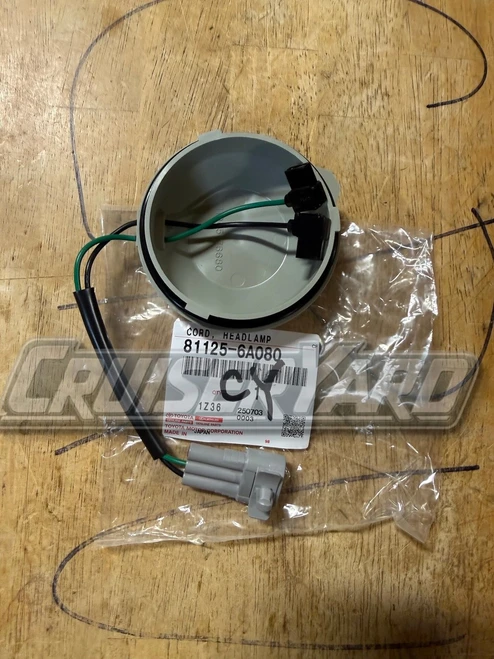 New OEM Lexus LX470 Headlight Headlamp Cord 81125-6A080