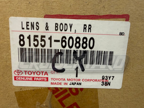 New Toyota Land Cruiser 200 Series OEM Rear Combination Lens & Body 81551-60880