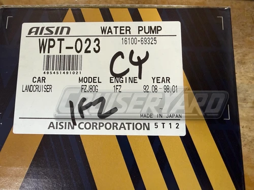 New Toyota Land Cruiser FZJ80 LX450 Aisin Water Pump 16100-69325