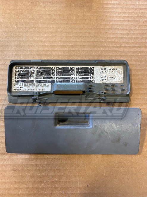 Toyota Land Cruiser FJ60 OEM Gray Fuse Cover