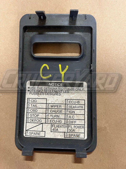 Toyota Land Cruiser OEM FZJ80 Gray Fuse Cover 55545-60050-B0