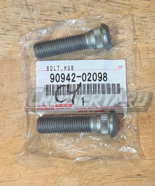 New Toyota 2023-2025 GR Corolla Set of 2 Hub Bolt 90942-02098