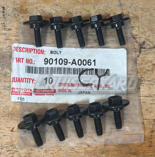 New Toyota Tundra Sequoia Tacoma Set of 10 Bolts 90109-A0061