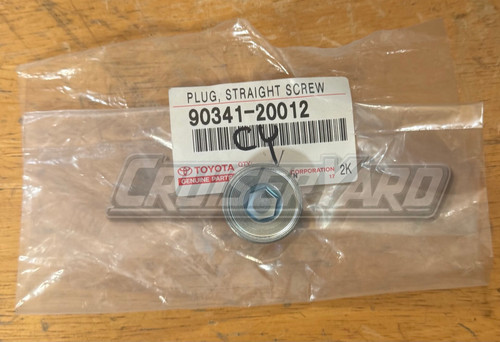 New Toyota 4Runner Land Cruiser Tacoma OEM Straight Screw Plug 90341-20012