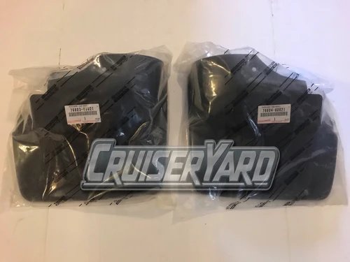 New Toyota Land Cruiser FZJ80 Front Mud Flaps No Running Boards Complete Kit