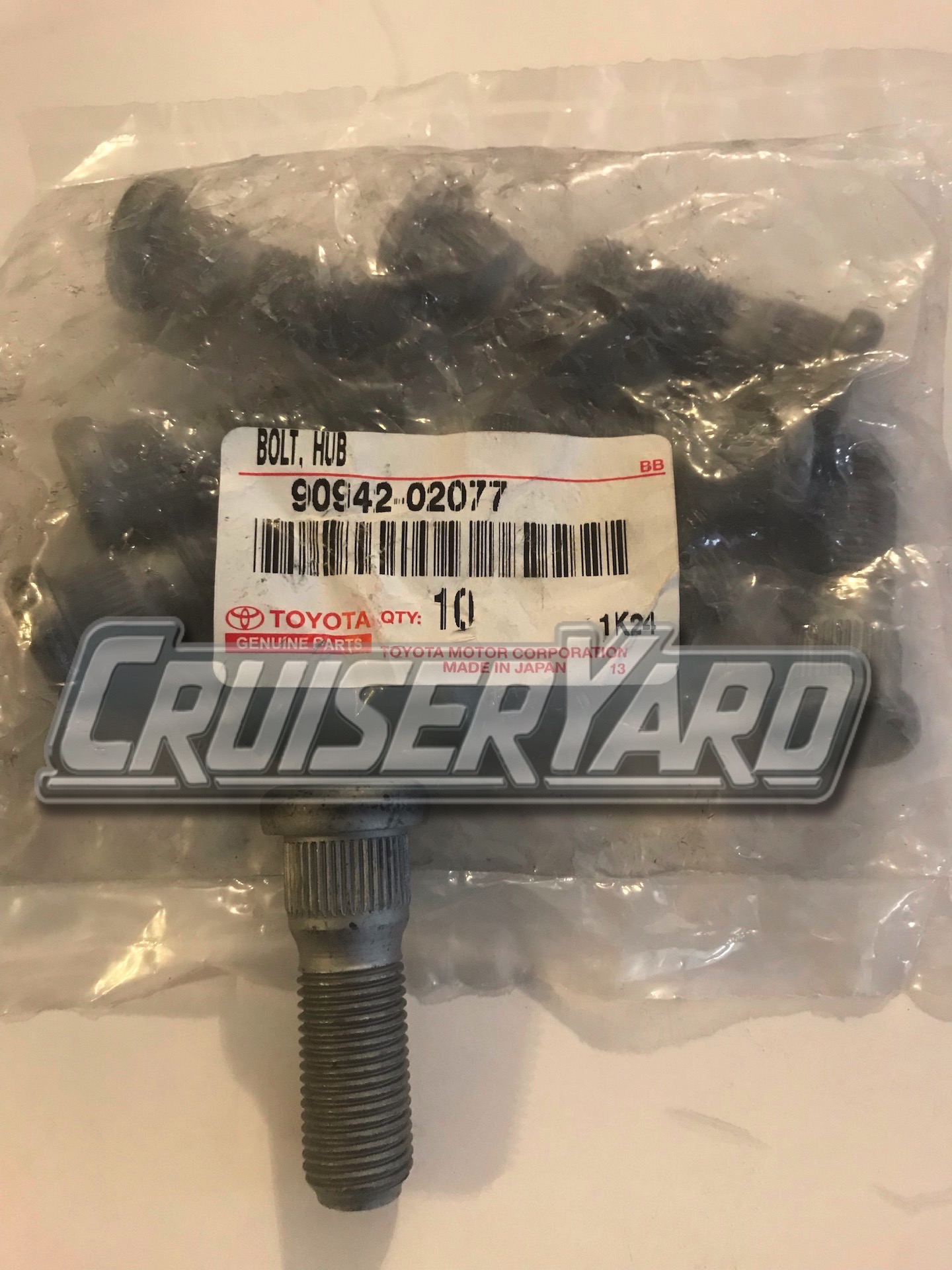 New Toyota Land Cruiser OEM Pack of 10 Wheel Lugnut Hub Bolt 90942